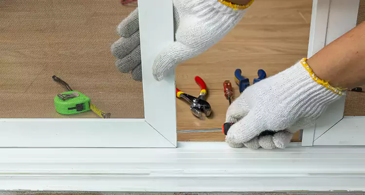 Sliding Glass Door Off Rails Repair in West Palm Beach, FL