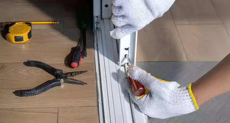 Backyard Sliding Door Track Repair in West Palm Beach, FL